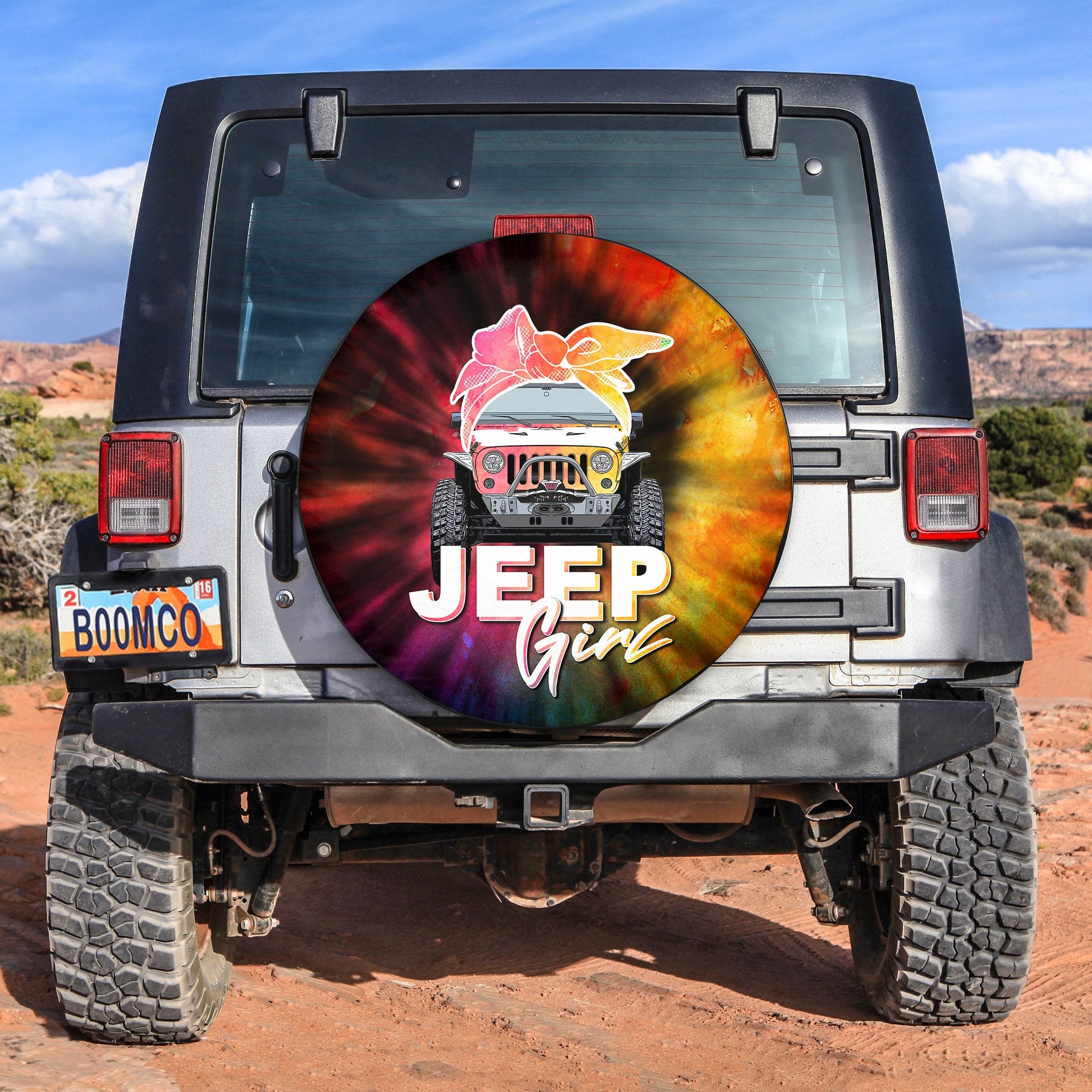 Jeep Girl Spare Tire Cover Colorful Style No.8 Lt6