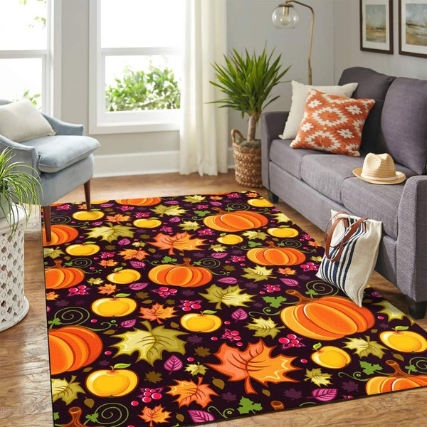 Halloween Pumpkin Carpet rug floor area rug – home decor – Bedroom Living Room decor