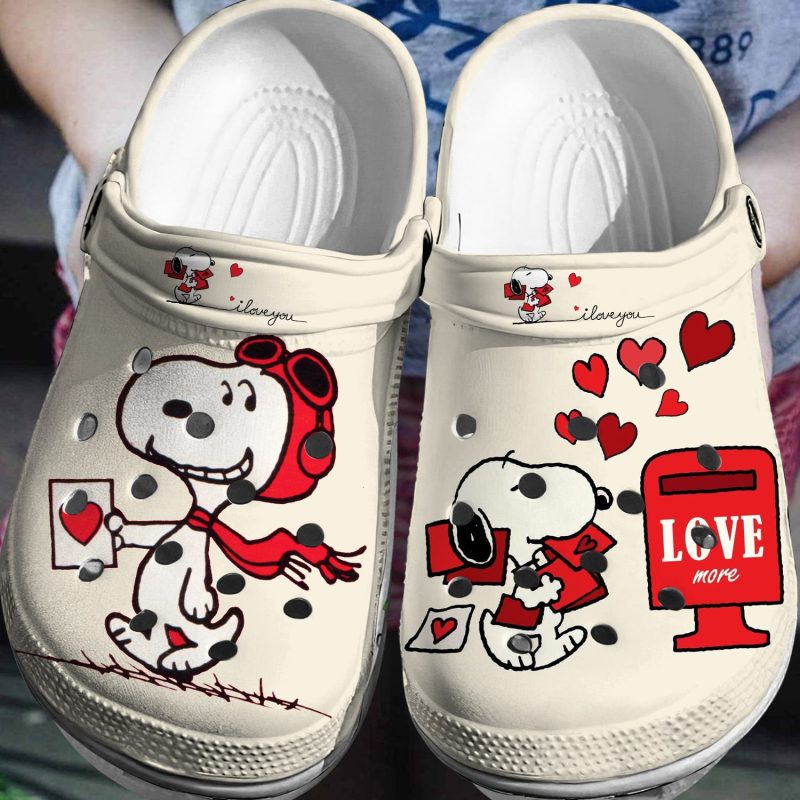 Snoopy Cartoon Dog Crocs 3D Clog Shoes