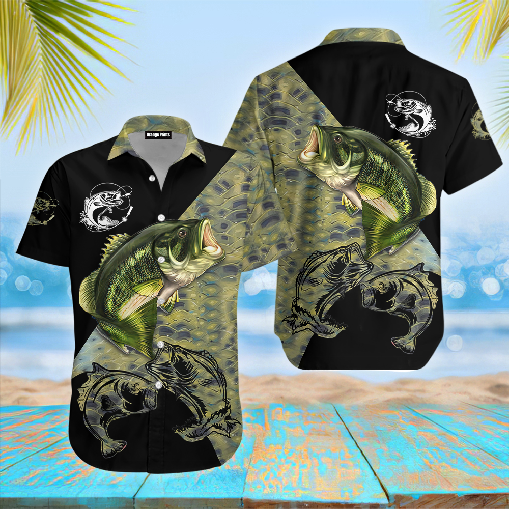 Bass Fishing Hawaii Shirt For Men And Women Ha1189