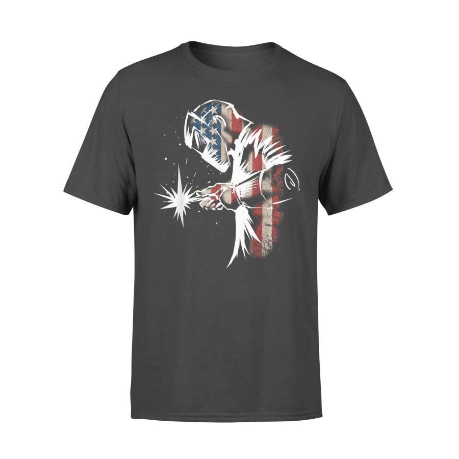 Welder American Flag USA Patriotic Welder Gift T-Shirt – Standard T-shirt