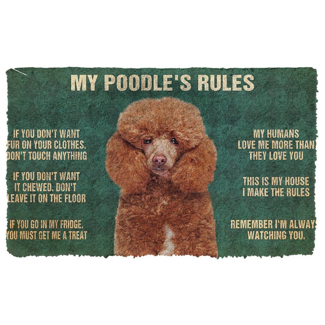 Gearhumans 3D My Poodle’S Rules Doormat