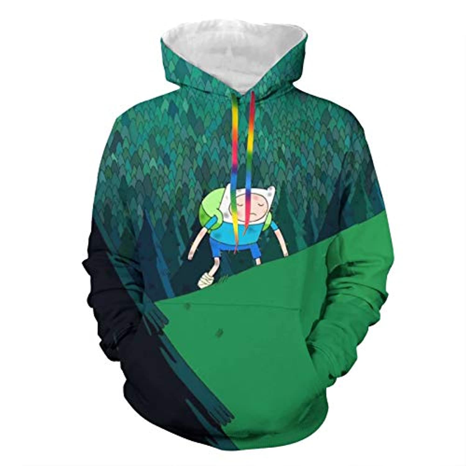 Adventure Time Hoodies – Finn Unisex 3D Pullover Hooded Sweatshirt