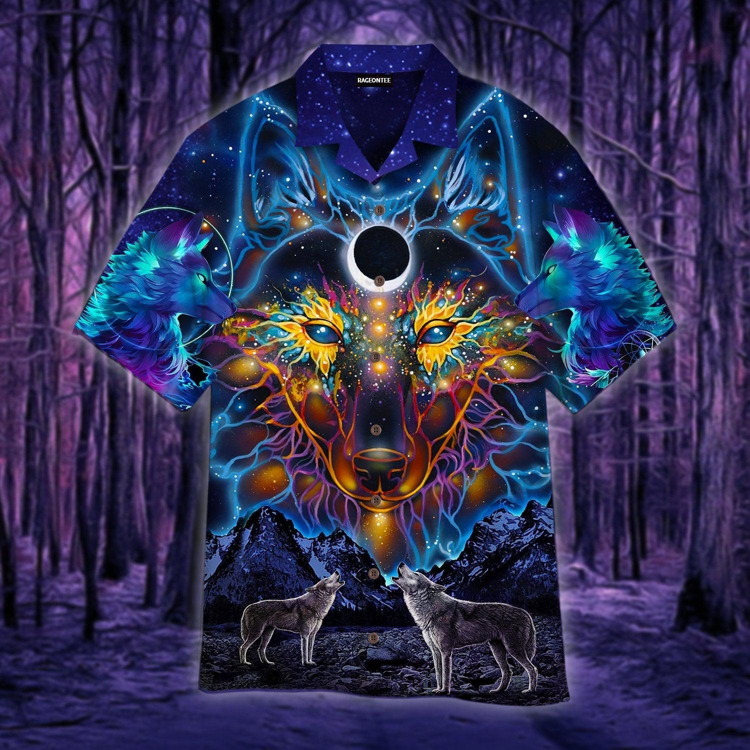 King Of Native Wolf Hawaii Shirt For Men Women Ha40974