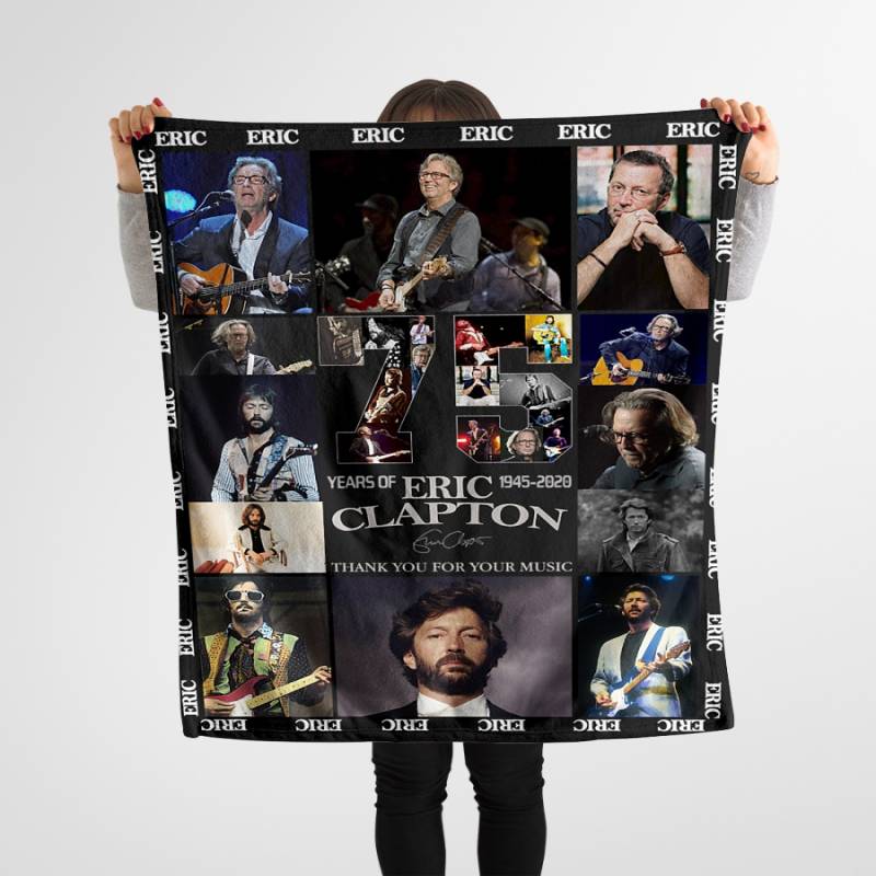 75 Years Of Eric Clapton Thank You For Your Music Blanket