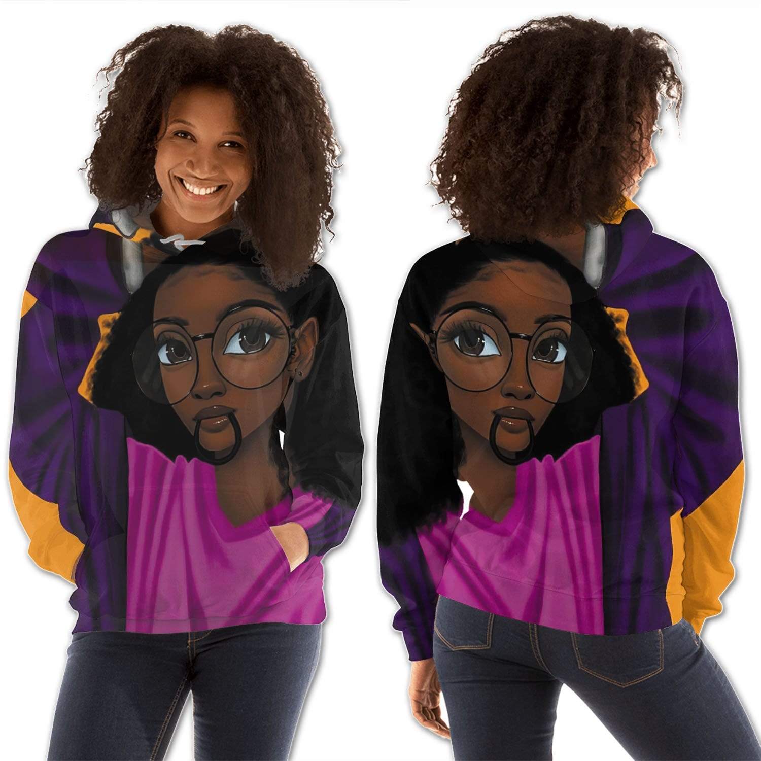 African American Hoodies Beautiful Afro Girl African Clothing For Women