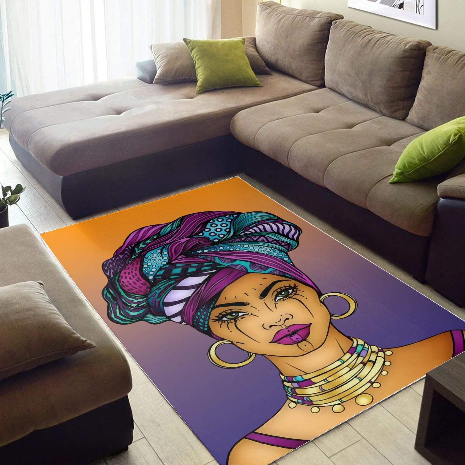 WonderBlackGirl – Beautiful African Woman Rug Gifts 2