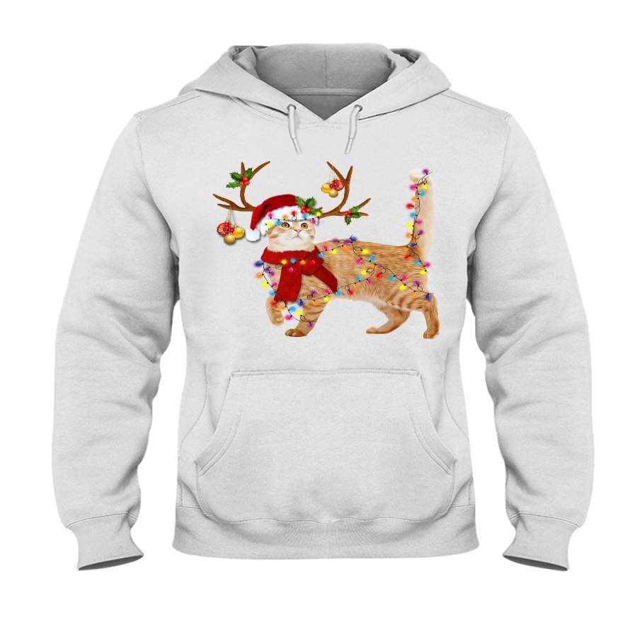 Cat Gorgeous Reindeer Christmas Gift Cute Hoodie