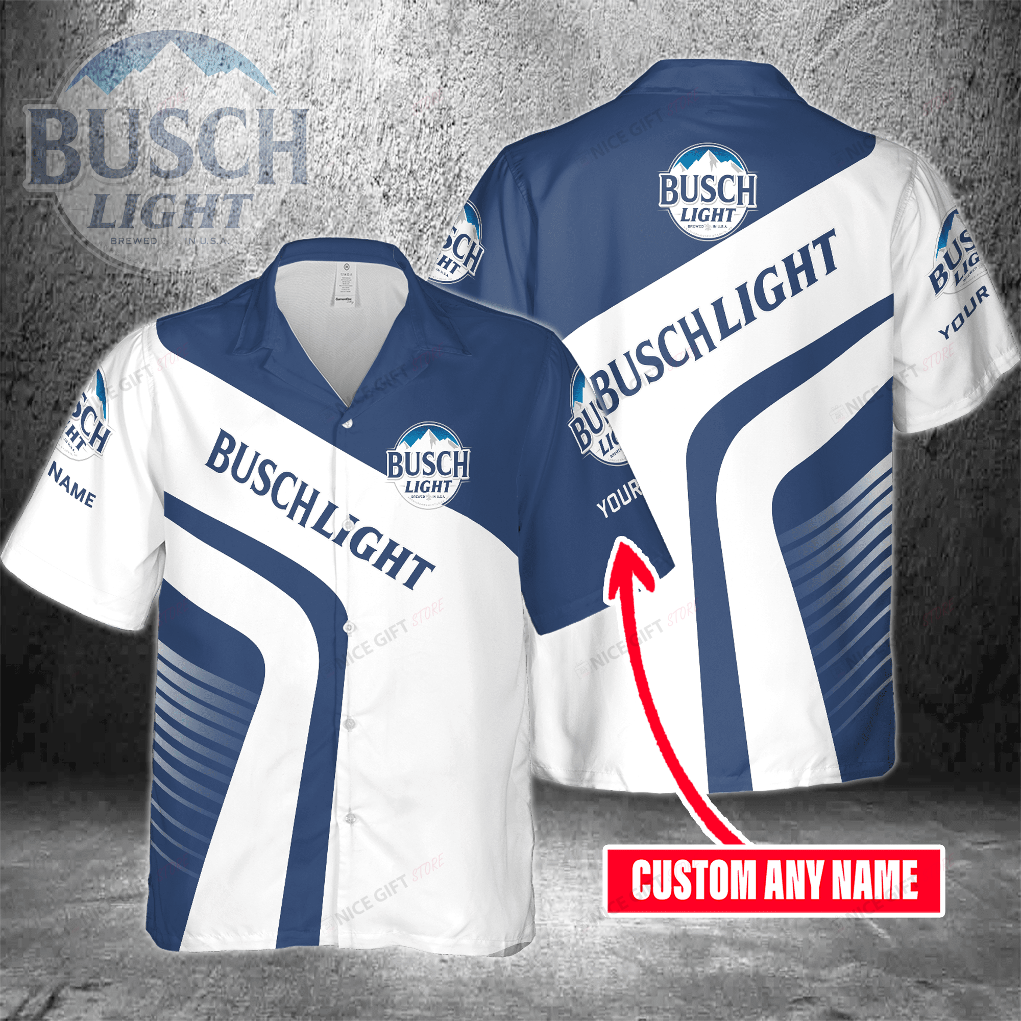 Busch Light Custom Name Hawaiian Shirt 3Hs-Y7W5