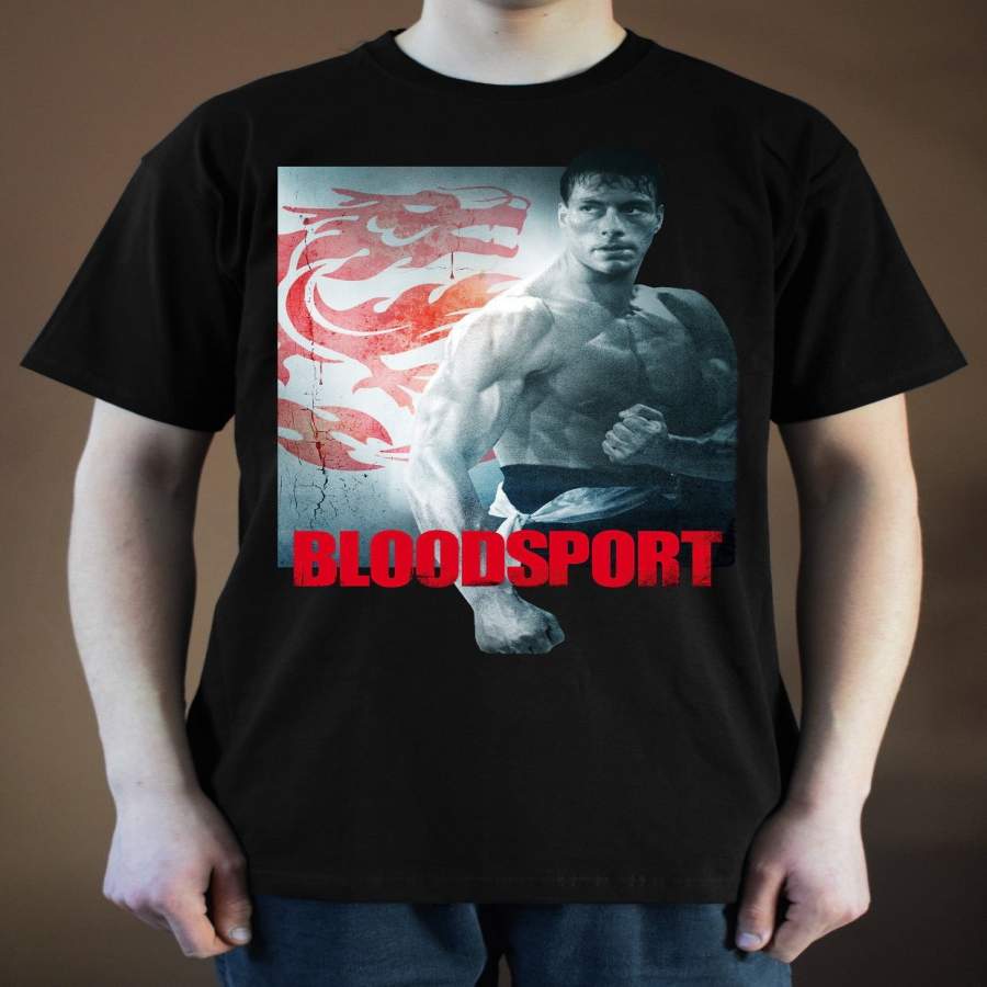 BLOODSPORT Movie Poster Ver. 2 Jean-Claude Van Damme Men’s T-Shirt