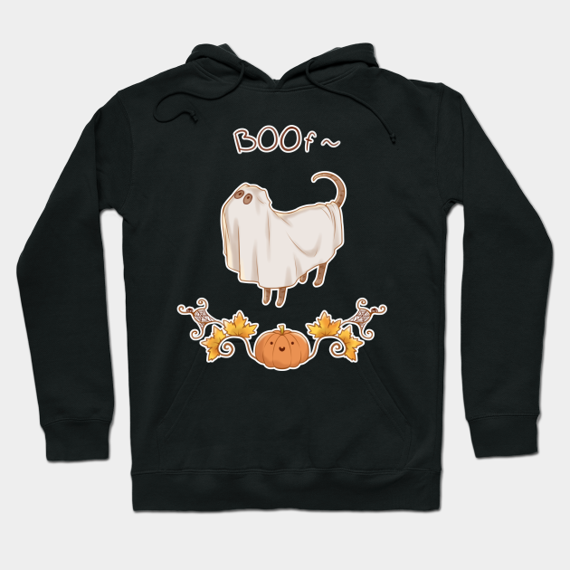 A Ghost And Totally Not A Dog Premium Hoodie, Gift Hoodie Halloween