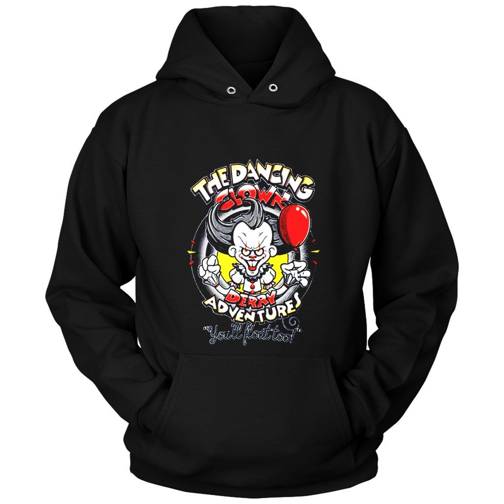 The Dancing Clown Derry Adventures Unisex Hoodie