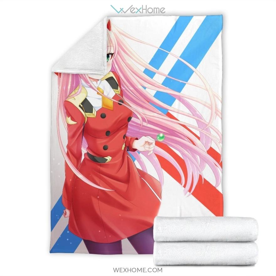 Zero Two Darling In The Franxx Anime Premium Blanket