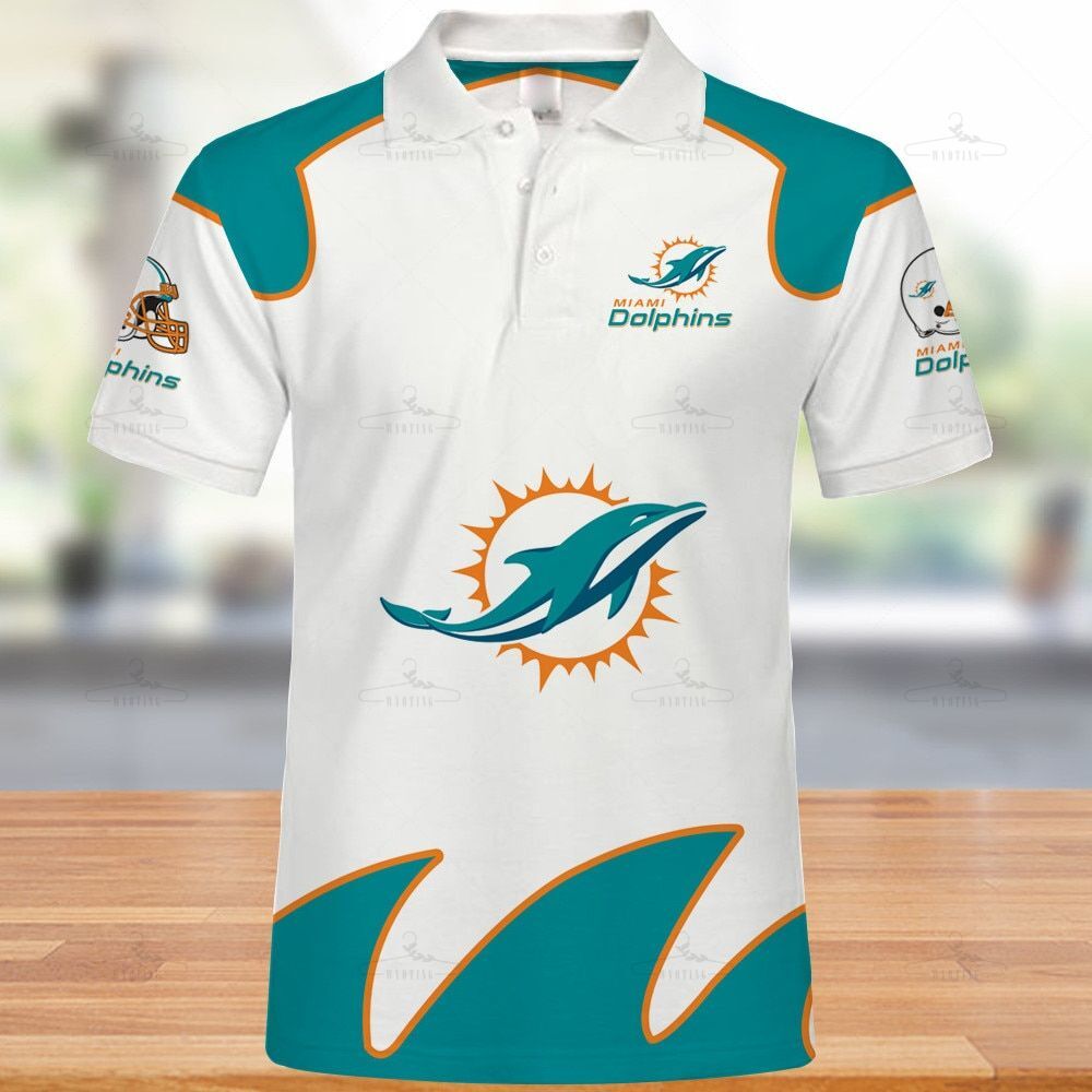 Miami Dolphins Polo Shirts Summer Gift S