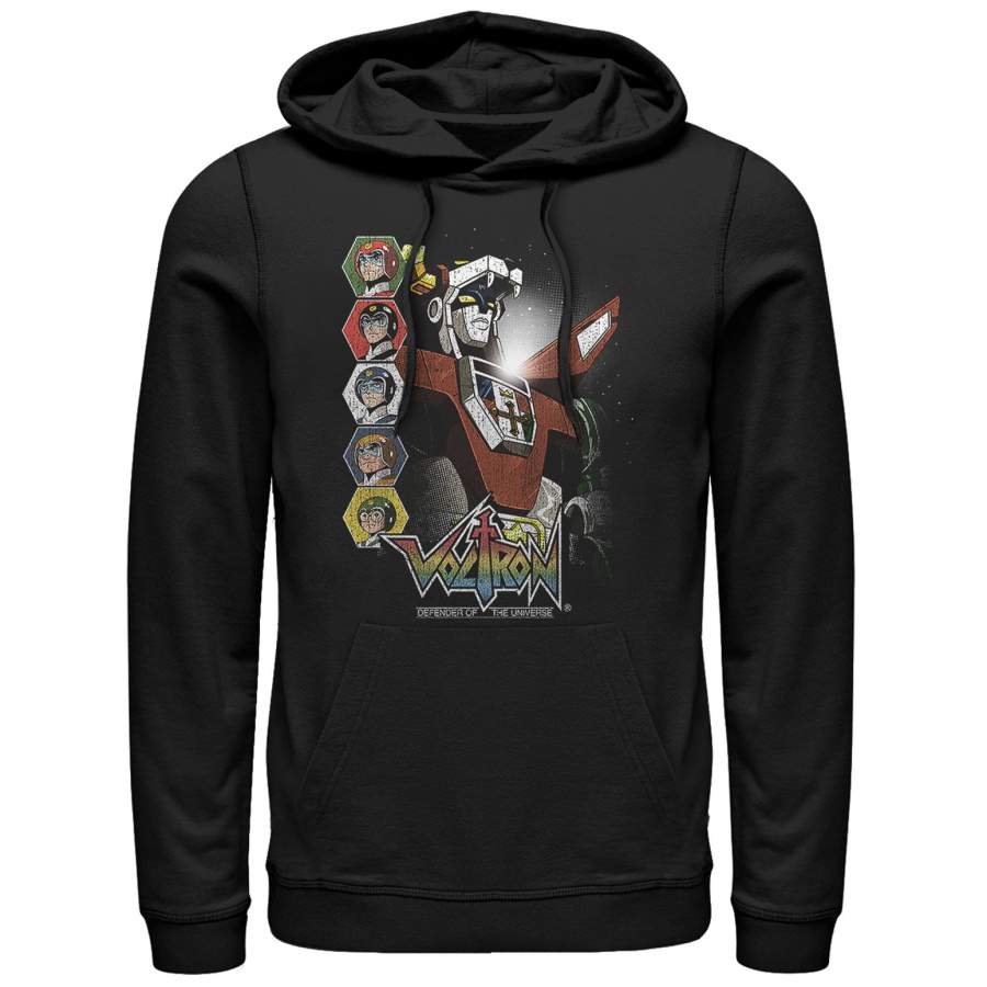 Voltron: Defender of the Universe Men’s Character Panels  Lightweight Hoodie