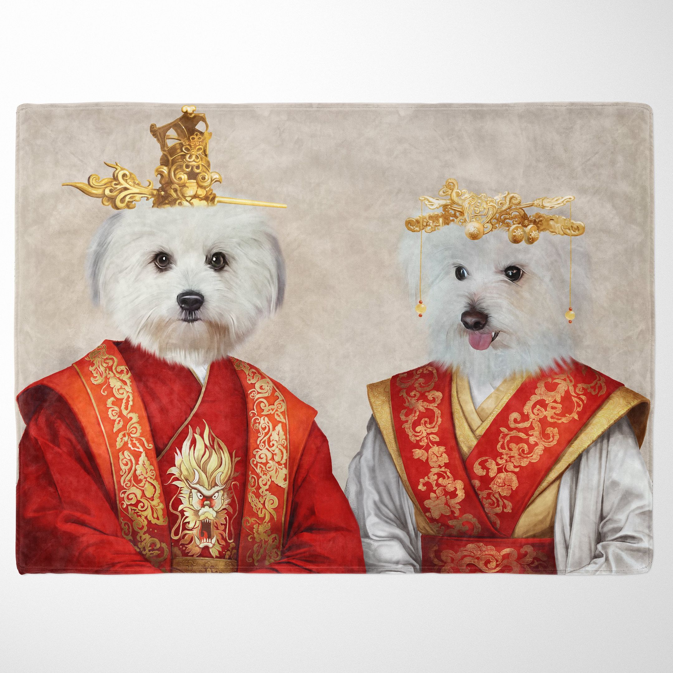 Asian Rulers Custom Pet Quilt Blanket