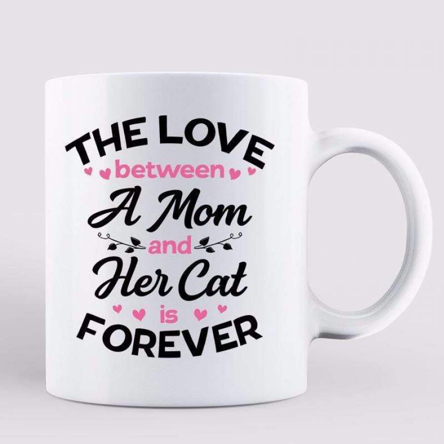 Love Between Chibi Mom Cat Personalized Mug