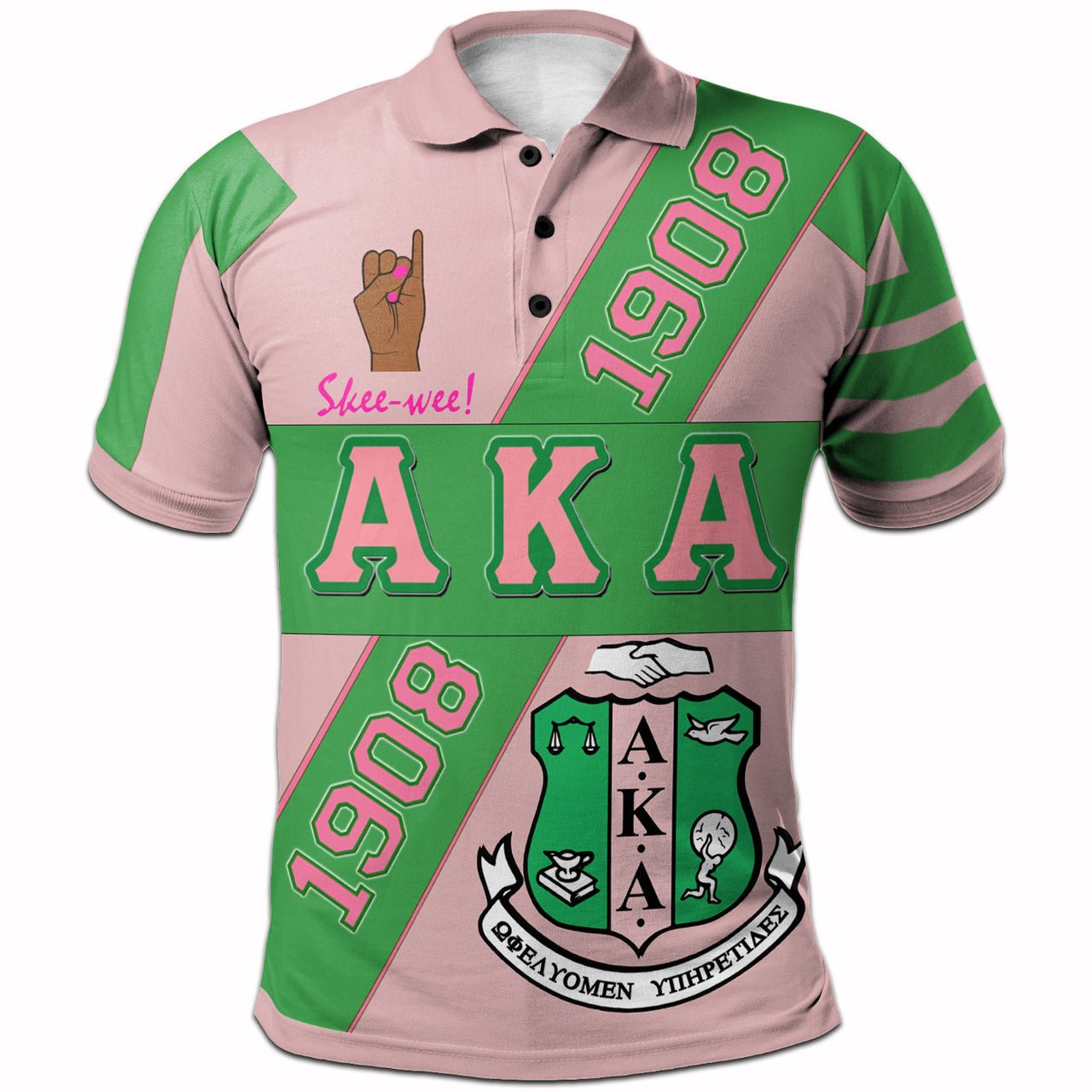 Alpha Kappa Alpha Polo Shirt Sorority Blood In My Dna Polo Shirt