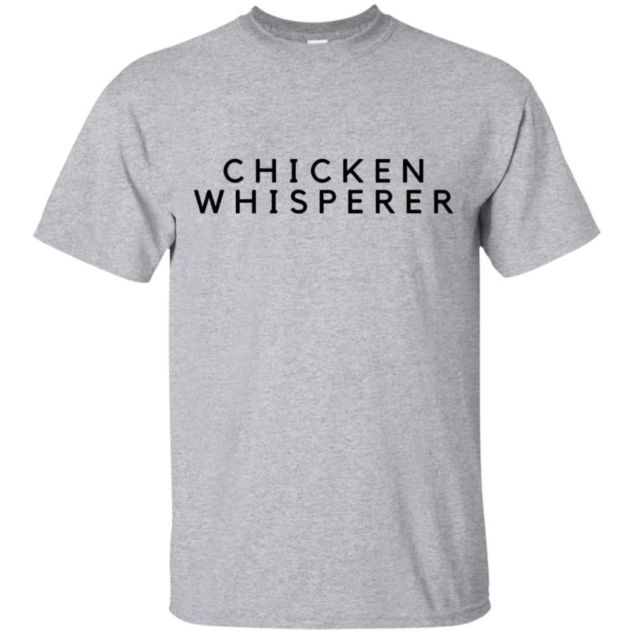 AGR Chicken T Shirt The Chicken Whisperer Humorous T Shirts Black