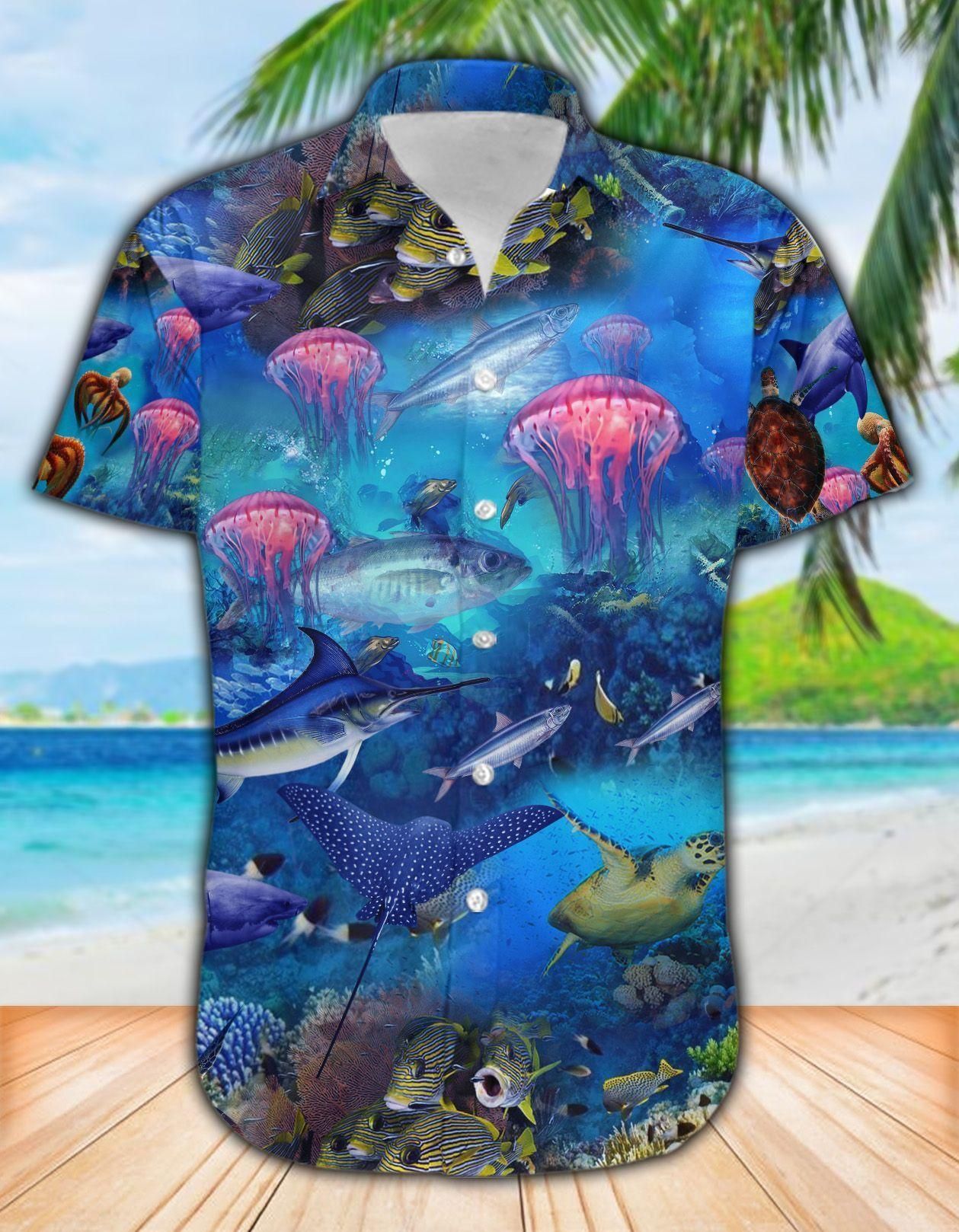 Ocean Aloha Hawaii Shirt Colorful Short Sleeve Summer Beach Casual For Men And Women Ha67481