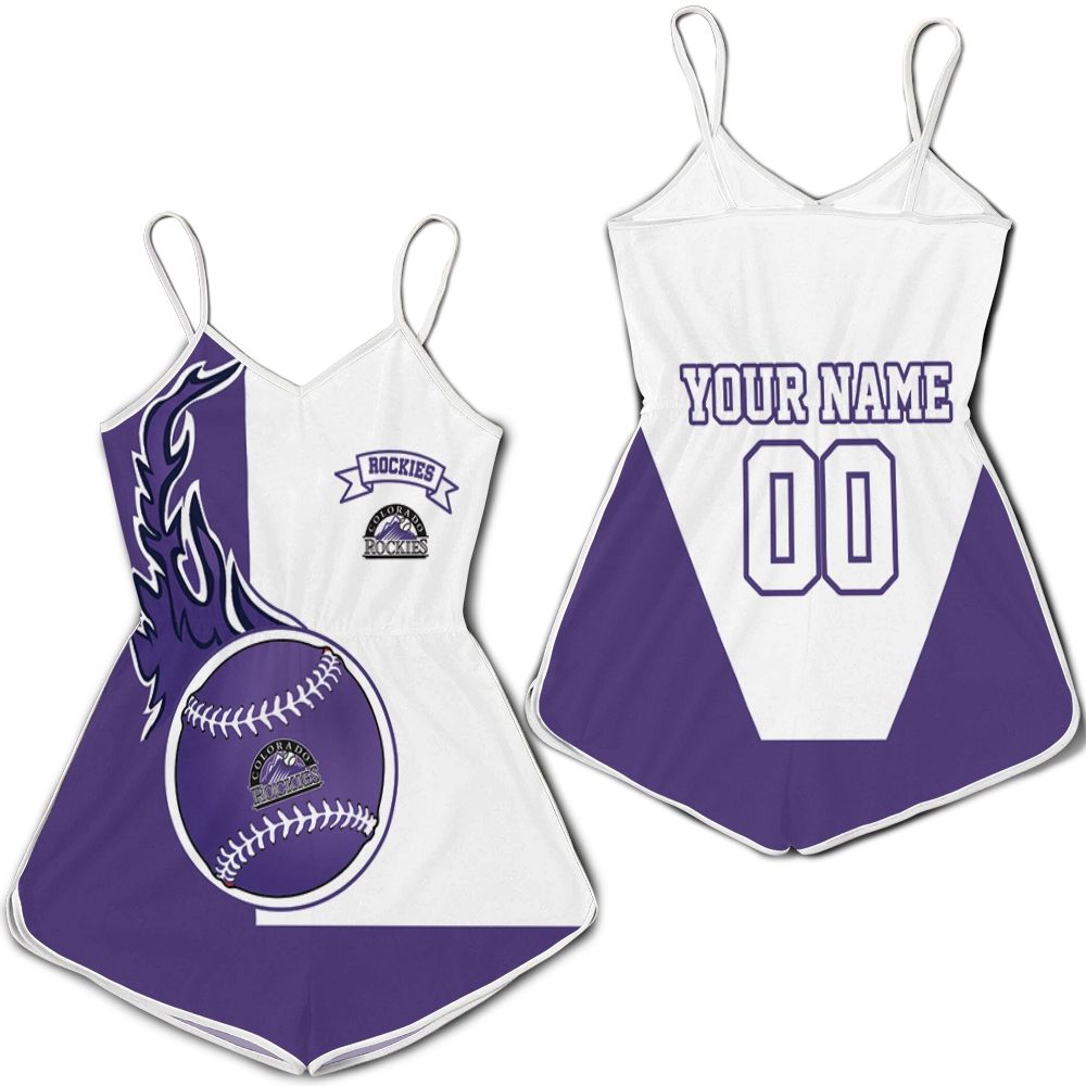 Colorado Rockies 3d Personalized Romper