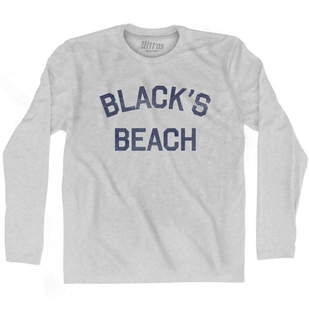 California Black’s Beach Adult Cotton Long Sleeve Vintage T-shirt