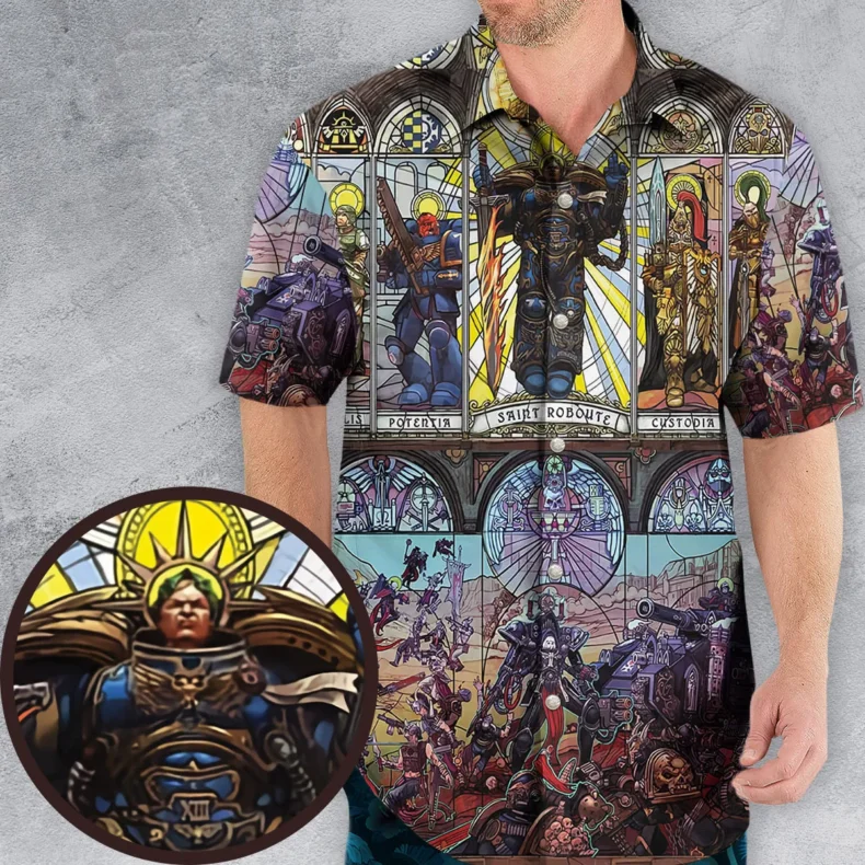 Wh40K Library Hawaiian Shirt