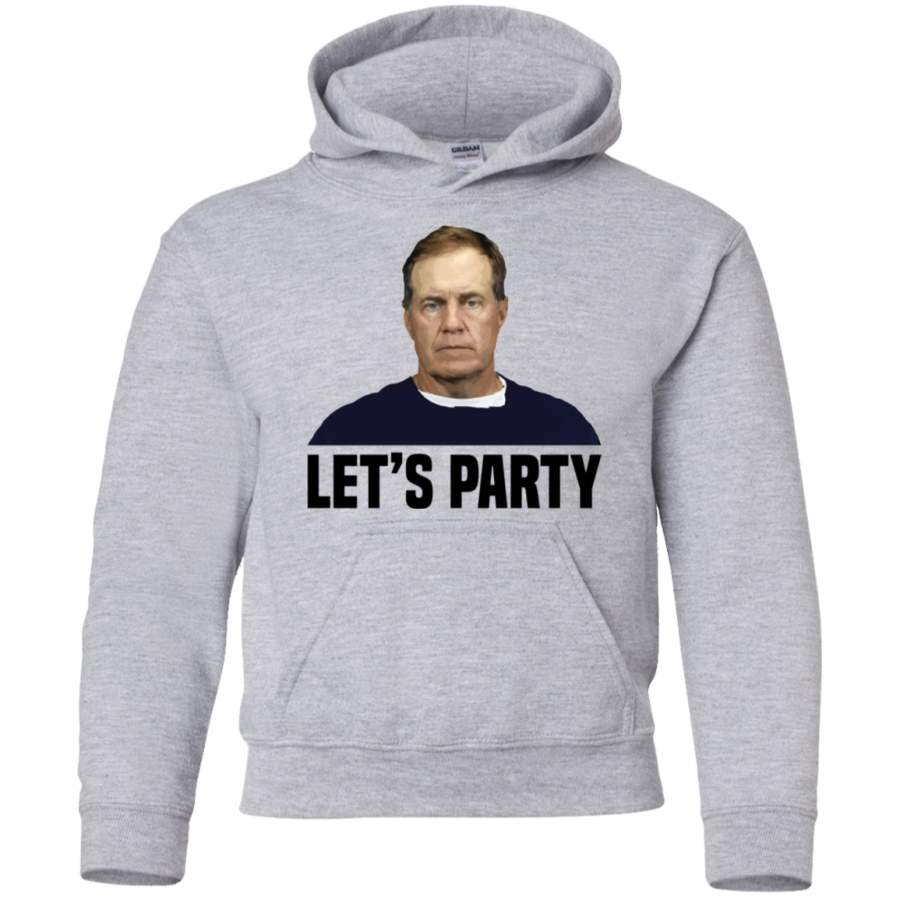 AGR Lets Party – Bill Belichick Youth Pullover Hoodie