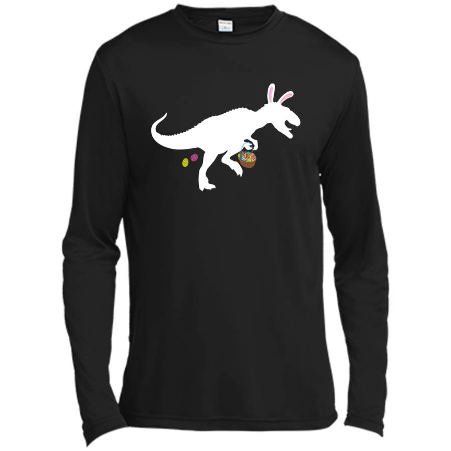 Easter Bunny Dinosaur Funny Easter T-Shirt Kids Boy Girl Egg Long Sleeve Moisture Absorbing Shirt