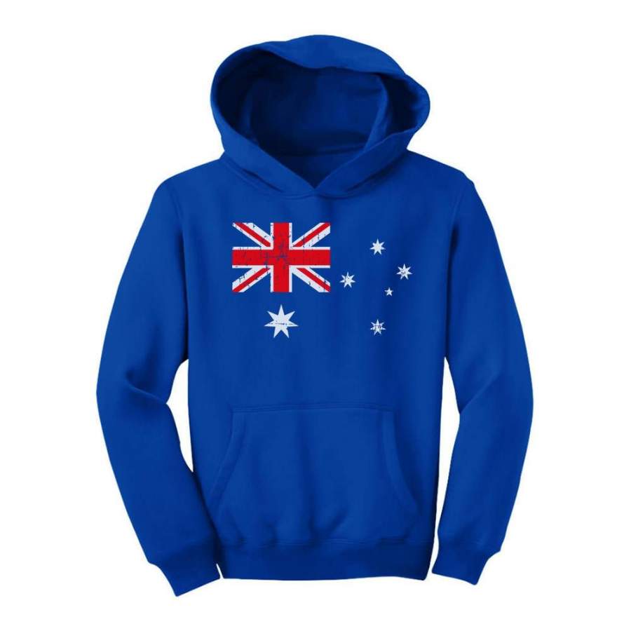 Australian Flag Vintage Style Youth Hoodie