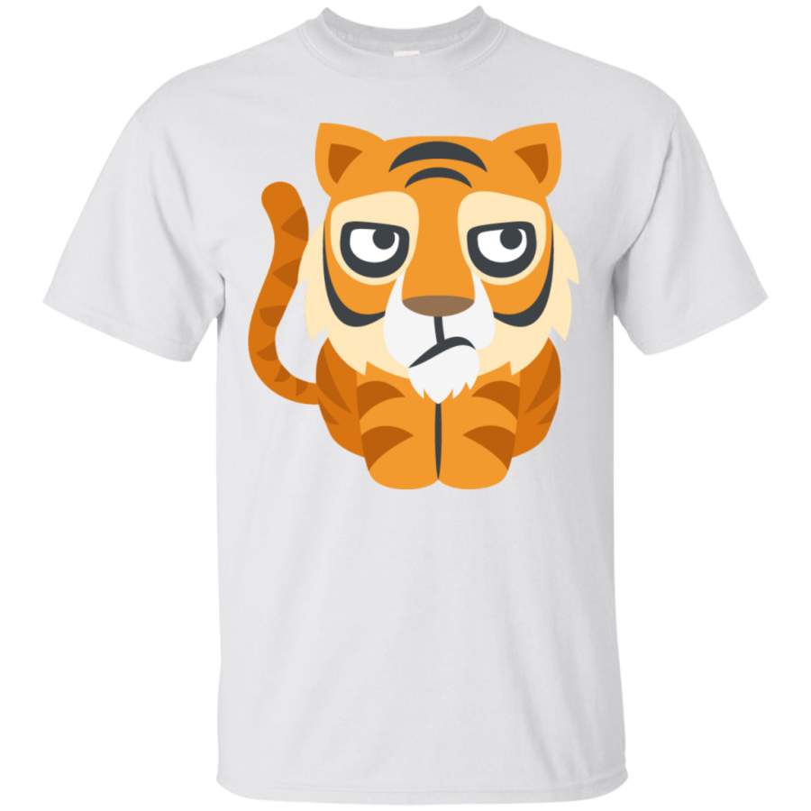 Bored Tiger Emoji T-Shirt