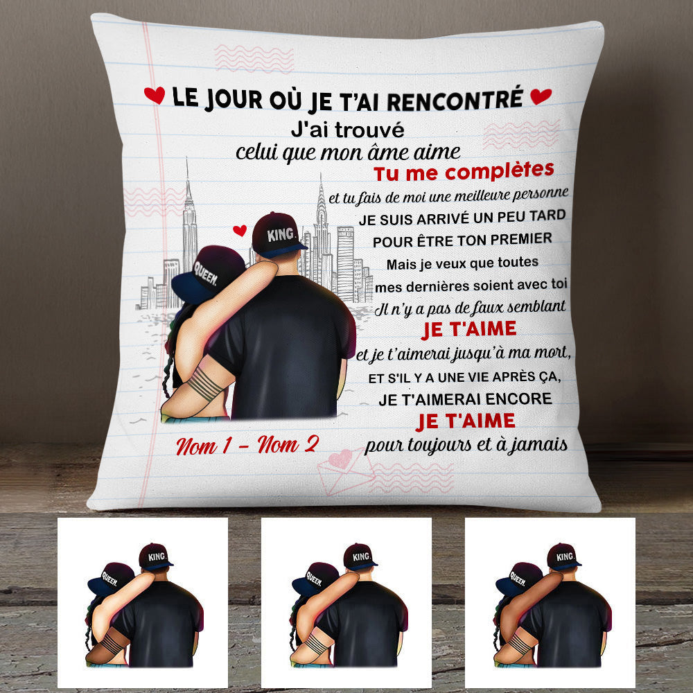 Personalized Couple French Coupler Pillow Mr294 26O53 (Insert Included)