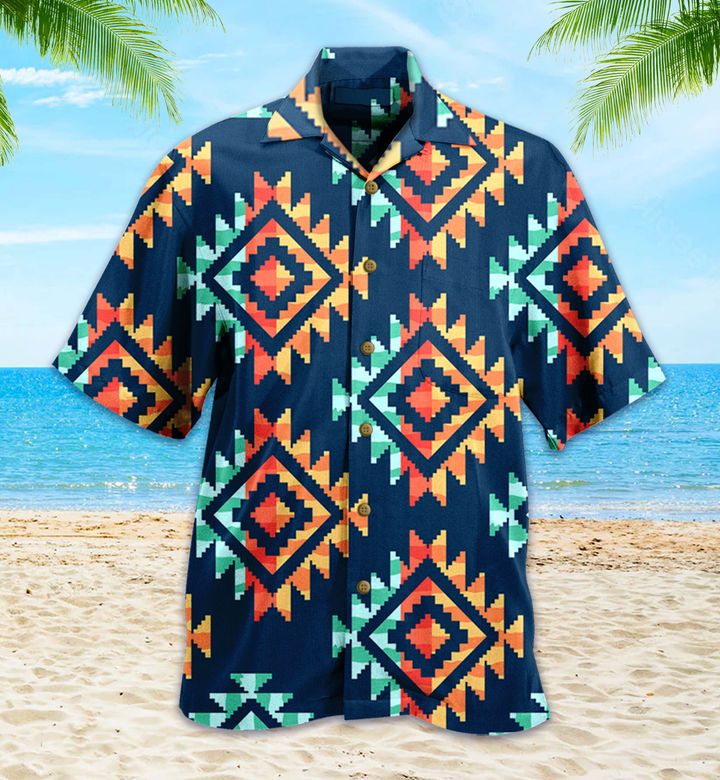 Ethnic Design Colors Native American Colorful Hawaii Shirt Ha79398