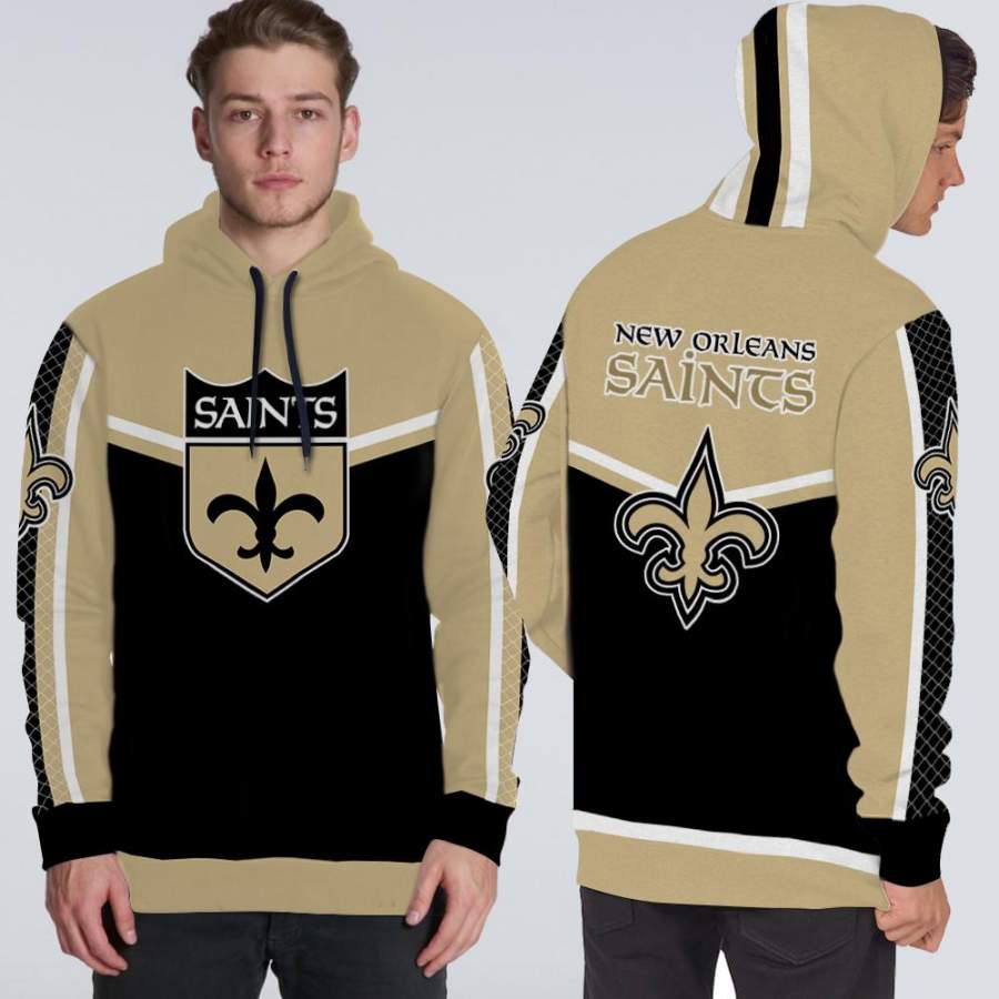 Fashion Gorgeous Fitting New Orleans Saints Hoodie