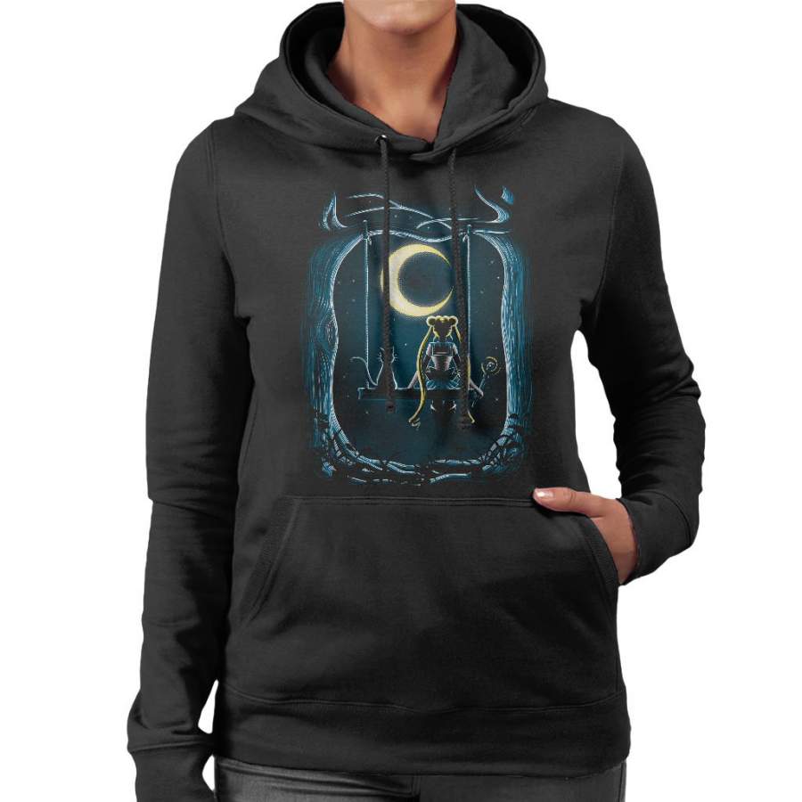 Sailor Moon Content Under The Moon Women’s Hooded Sweatshirt