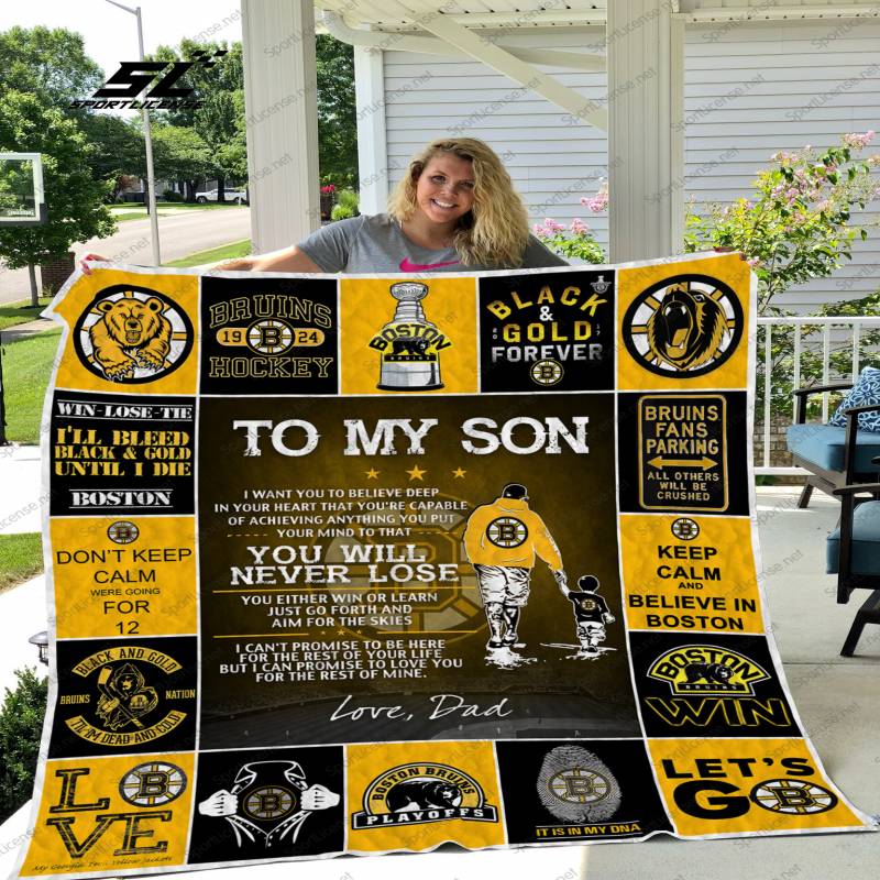 H – Boston Bruins D quilt blanket