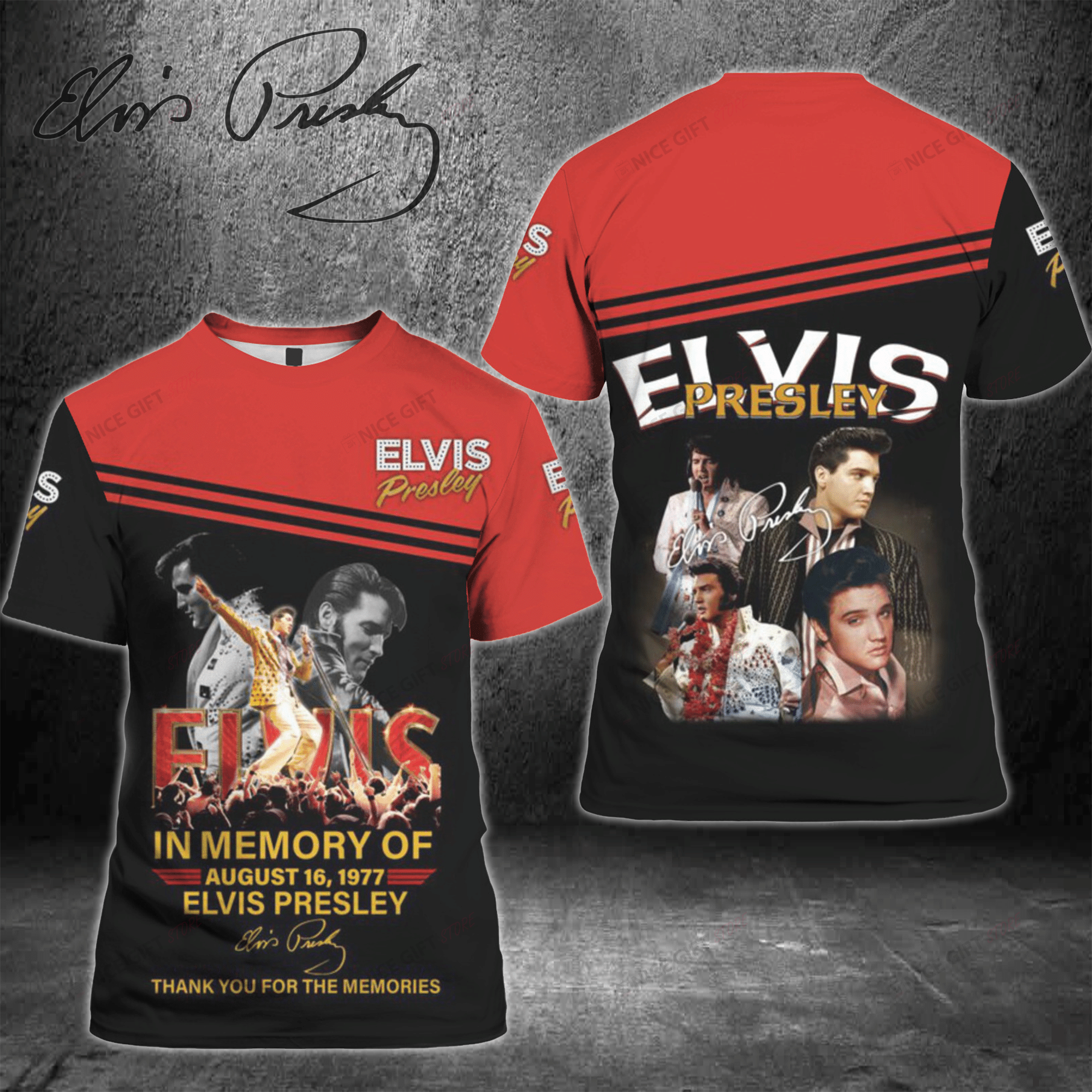 In Memory Of Elvis Presley 3D T-Shirt 3Ts-U9H7