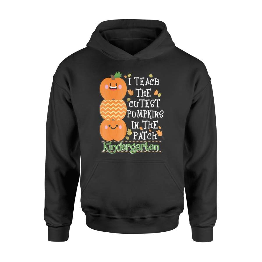 Teacher Teach Pumpkins Kindergarten Tshirt – Halloween Tshirt – Standard Hoodie