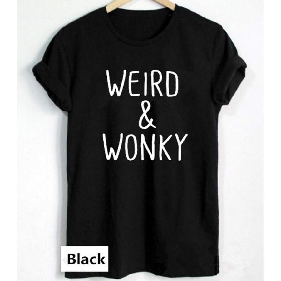 Weird & Wonky Letters Print Women T Shirt Casual Cotton Funny T Shirt For Lady Top Tee Pastel Goth Shirt(S-Xxxl)