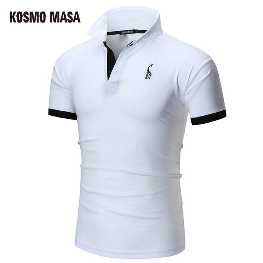Cotton Solid Casual Polo For Men Spring Summer Short Sleeve Anime Shirt Men'S Jersey Polo Shirts