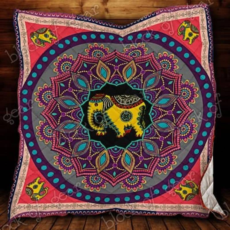 Mandala Style Elephant Quilt NP184 Block Of Gear™