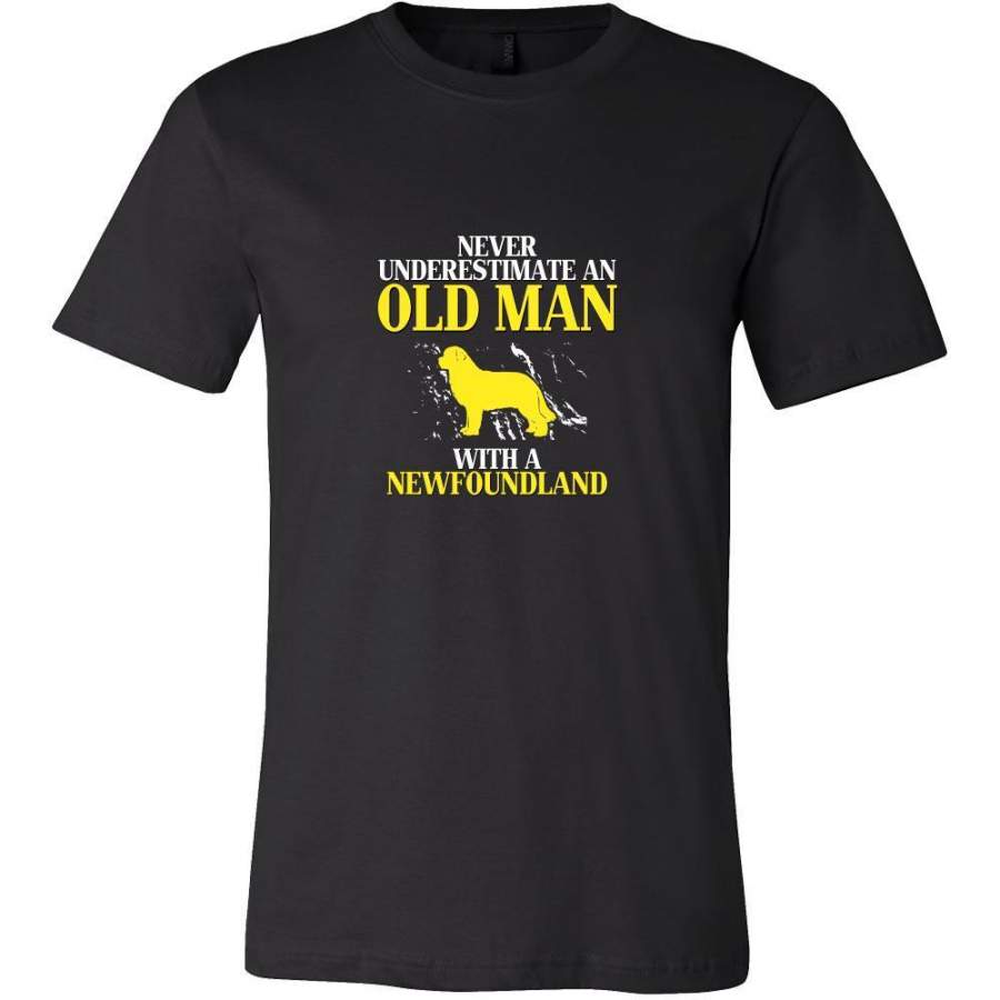 Newfoundland Shirt – Never underestimate an old man with a Newfoundland Grandfather Dog Gift