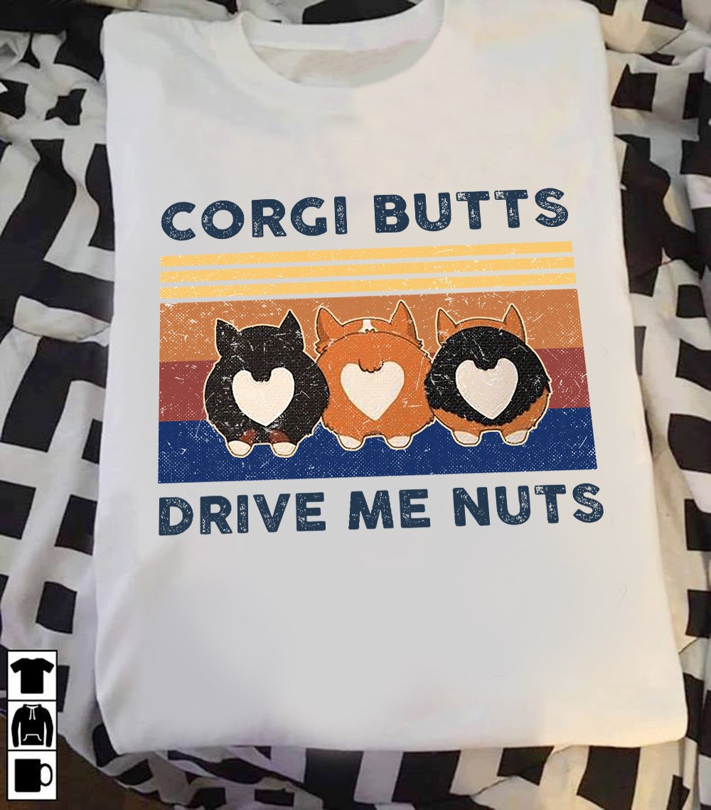 Corgi Butts Drive Me Nuts Standard Men T-shirt