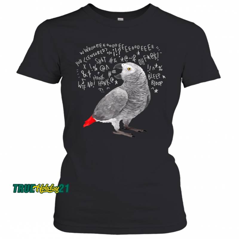 Screaming African Grey Parrot Women’s T-Shirt