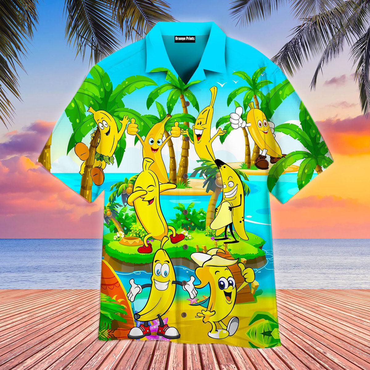 Happy Bananas Lets Summer Hawaii Shirt For Men Women Ha109454