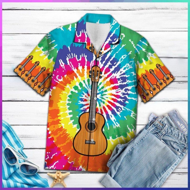 Guitar Multicolor Amazing Design Hawaii Shirt Ha26721