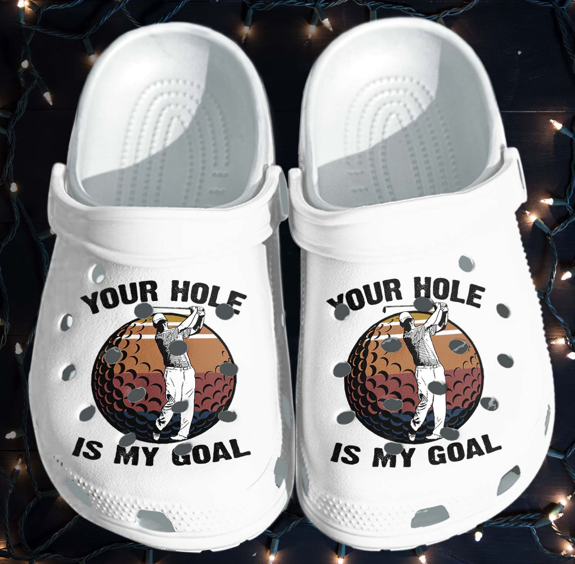 Your Hole Is My Goal Rubber Crocss Crocband Clogs, Comfy Footwear Tl97