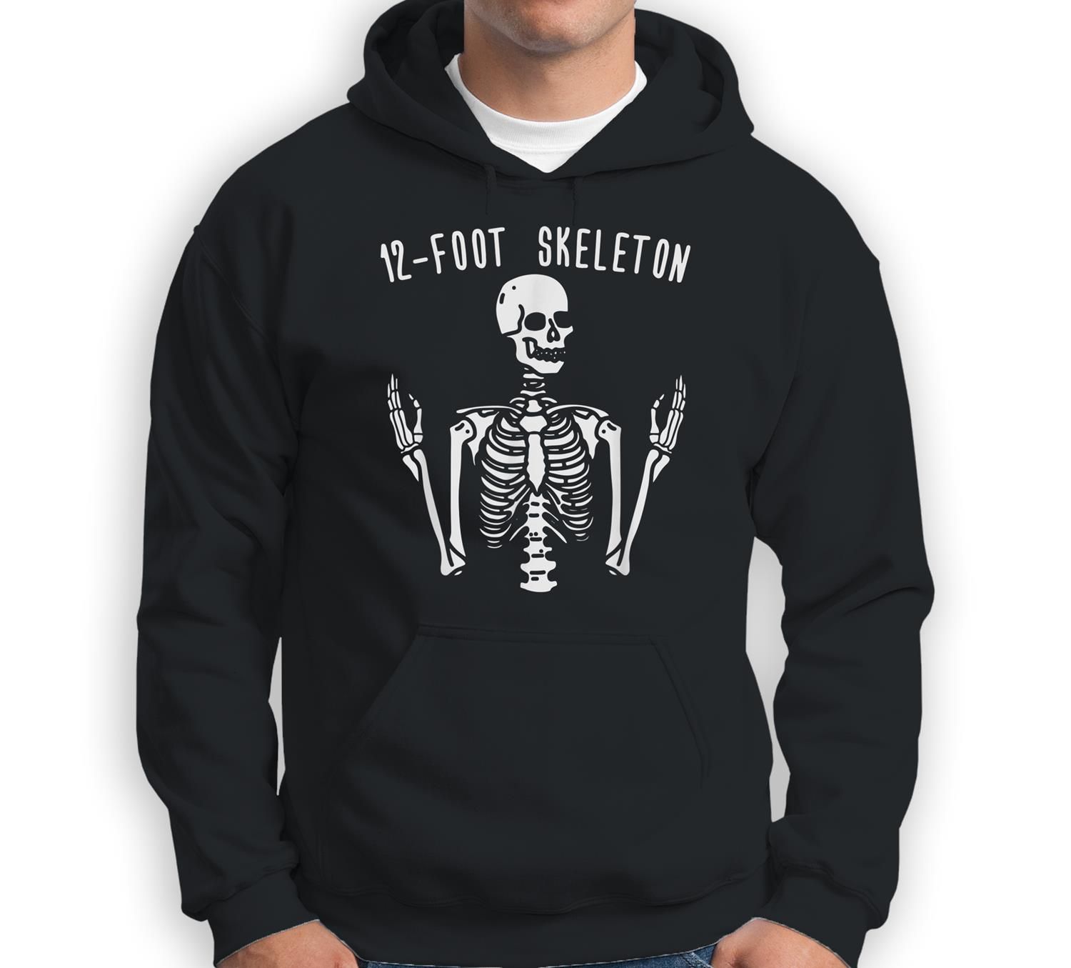 12-Foot Skeleton Halloween Holiday Sweatshirt & Hoodie