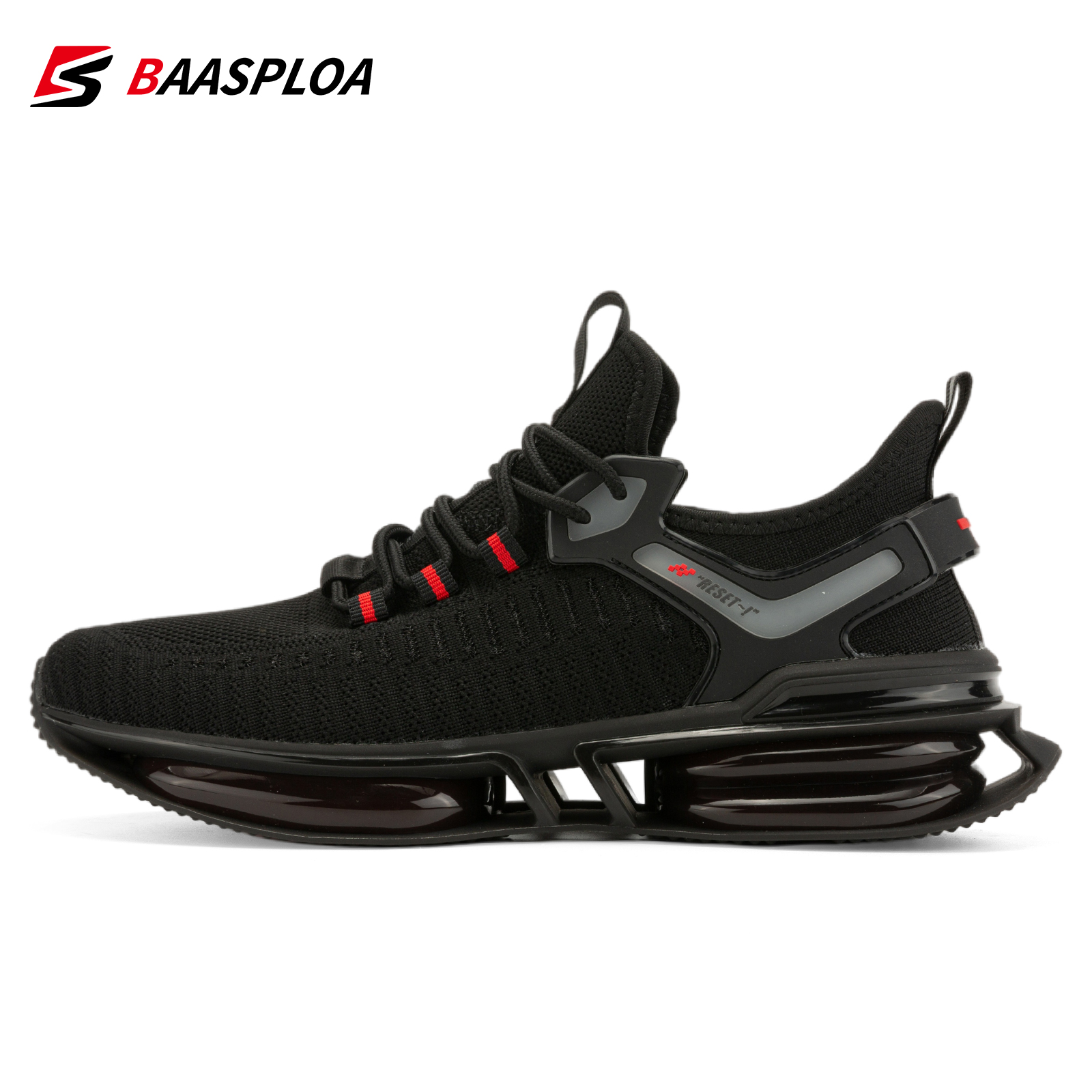 Baasploa Men Lightweight Non-slip Sneakers Casual Breathable Running Shoes Tenis Luxury Shoes Fashion Loafers Male Gym Shoes alx