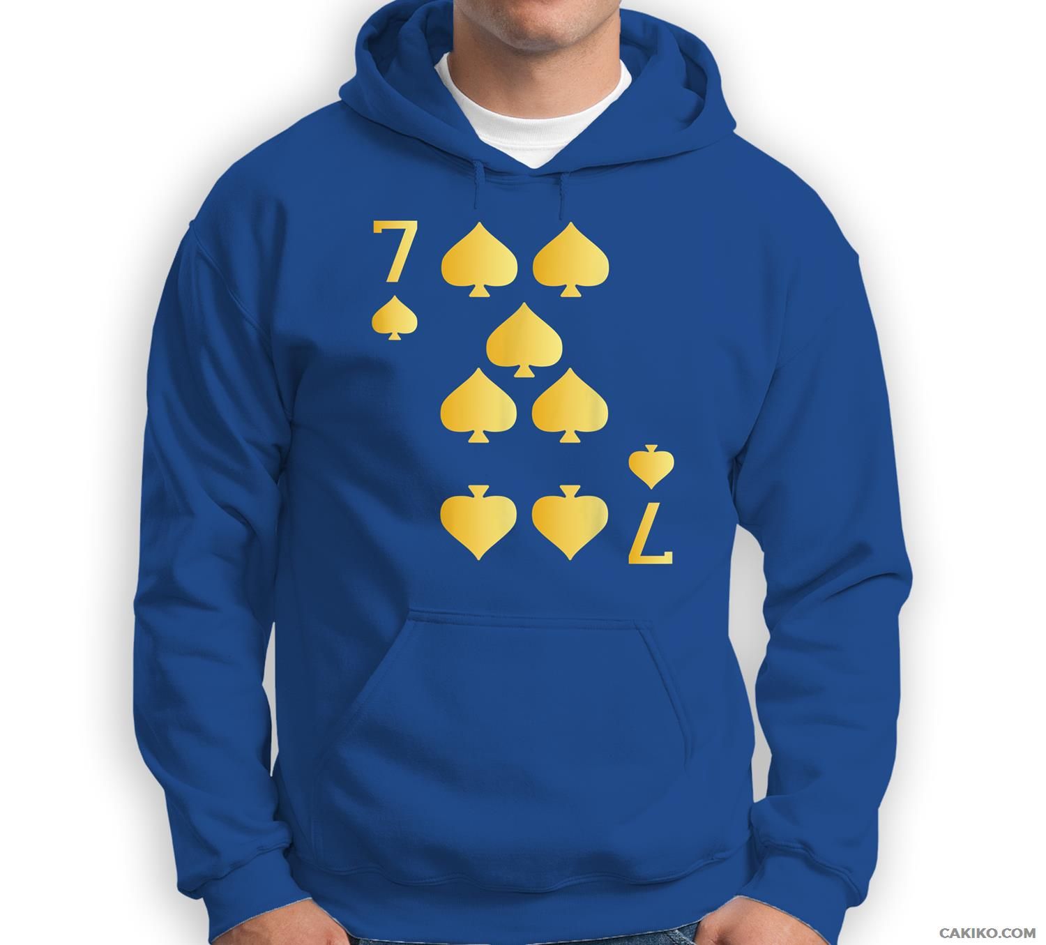 7 Of Spades Playing Card Costume Funny Halloween Gifts Sweatshirt & Hoodie